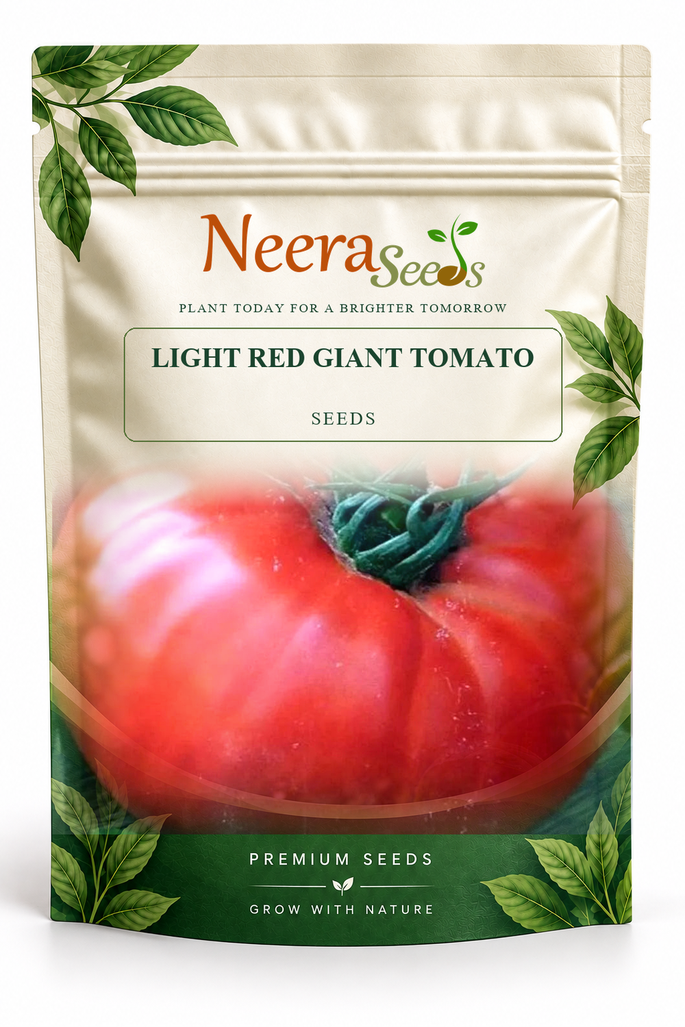 Neera Seeds Packaging Pouch - LIGHT RED GIANT TOMATO SEEDS