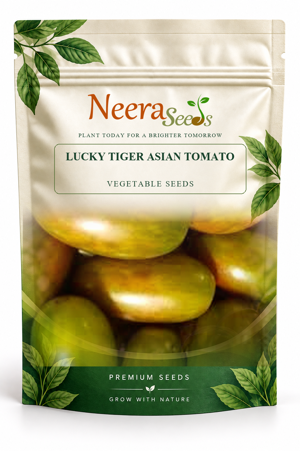 Neera Seeds Packaging Pouch - LUCKY TIGER ASIAN TOMATO VEGETABLE SEEDS