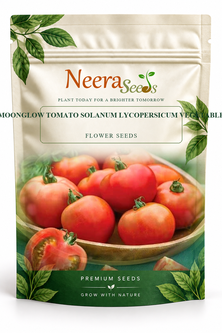 Neera Seeds Packaging Pouch - MOONGLOW TOMATO SOLANUM LYCOPERSICUM VEGETABLE FLOWER SEEDS