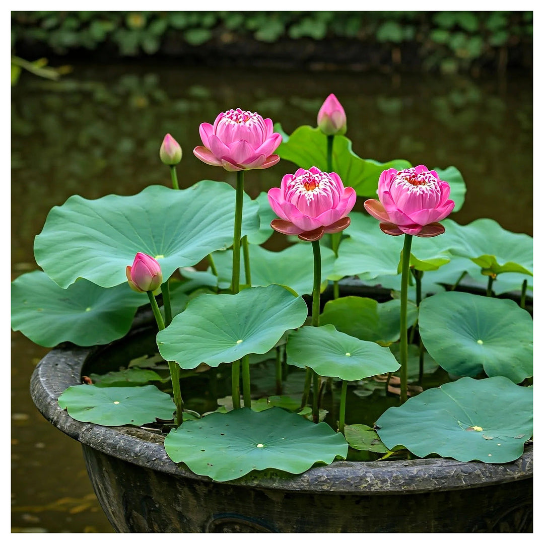 Mixed Lotus Flower Seeds – Pink, Red &amp; Green Heirloom, Non-GMO, High Germination Seeds for Planting | Neera Seeds product photo [neera-v4-a1c084bd26c324845dfd]