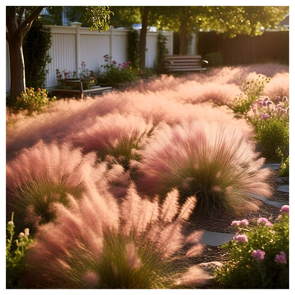 Pink Muhly Grass Seeds for Planting,All Year Growing Low Maintenance Plant Seeds | Neera Seeds product photo [neera-v4-a85894de828e6877a70b]