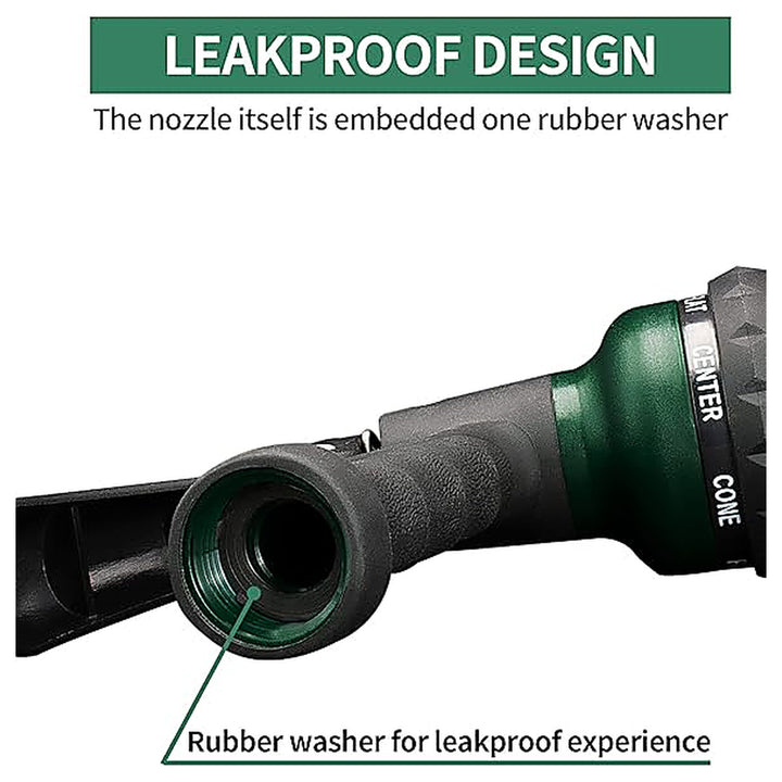 7-Pattern Garden Hose Nozzle, ABS Water Spray Nozzle with Slip-Resistant Design for Plant Watering, Lawn Care, Car  | Neera Seeds product photo [neera-v4-b2e013679c1fabc5789e]