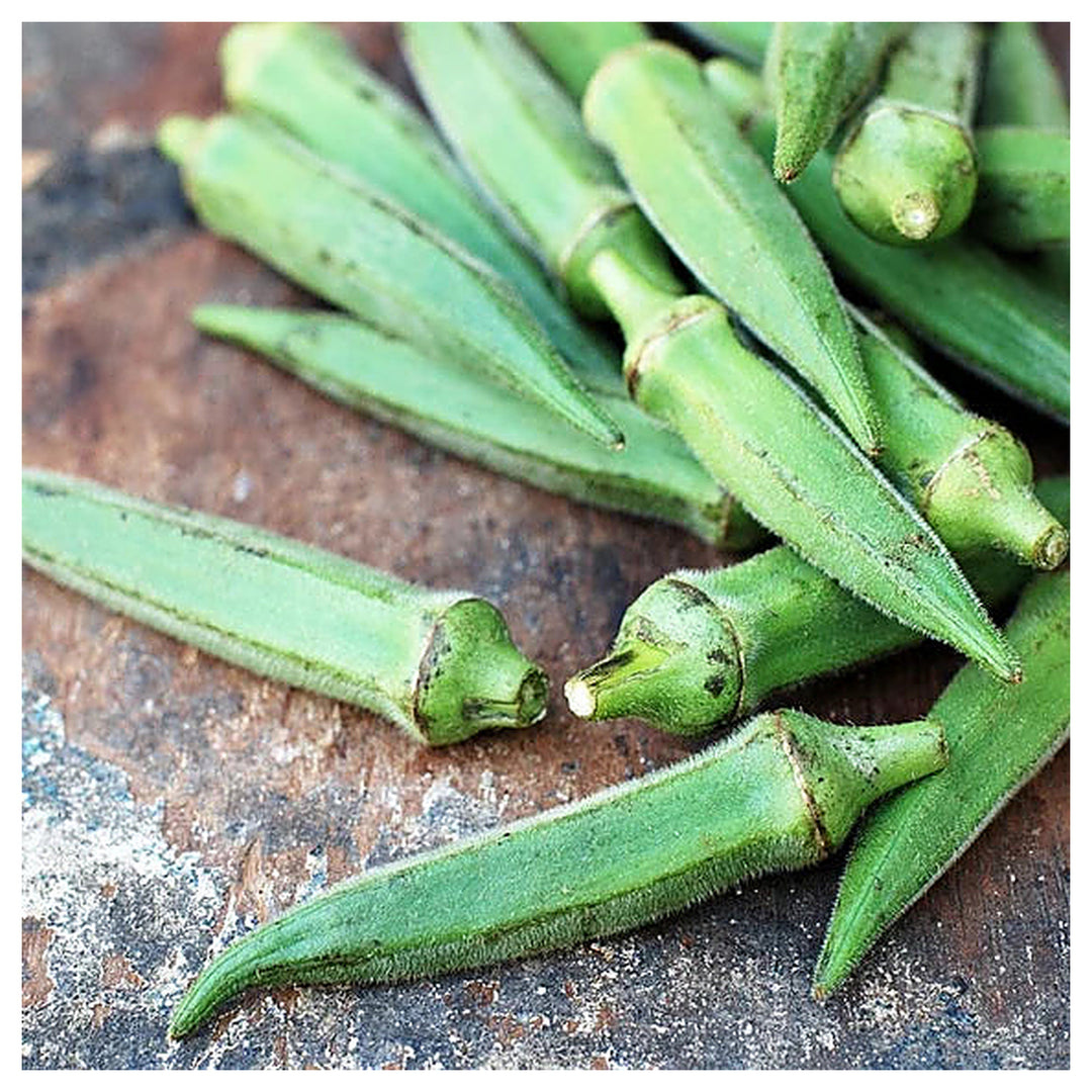 Emerald Okra Seeds for Planting – Heirloom, Non-GMO Seeds for Tender Green Pods and Productive Organic Vegetable Ga | Neera Seeds product photo [neera-v4-b5a4122672b5a2f142e3]