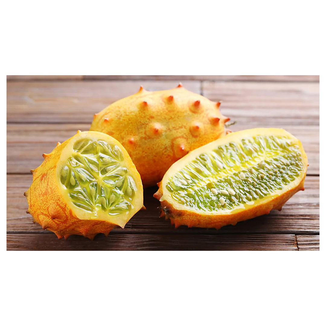 Yellow Kiwano Melon Fruit Seeds for Planting | Heirloom Non-GMO Organic Seeds for Unique, Spiky Garden Melons | Neera Seeds product photo [neera-v4-c4ec1b290e8f1a9071ab]