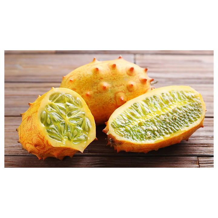 Yellow Kiwano Melon Fruit Seeds for Planting | Heirloom Non-GMO Organic Seeds for Unique, Spiky Garden Melons | Neera Seeds product photo [neera-v4-c4ec1b290e8f1a9071ab]