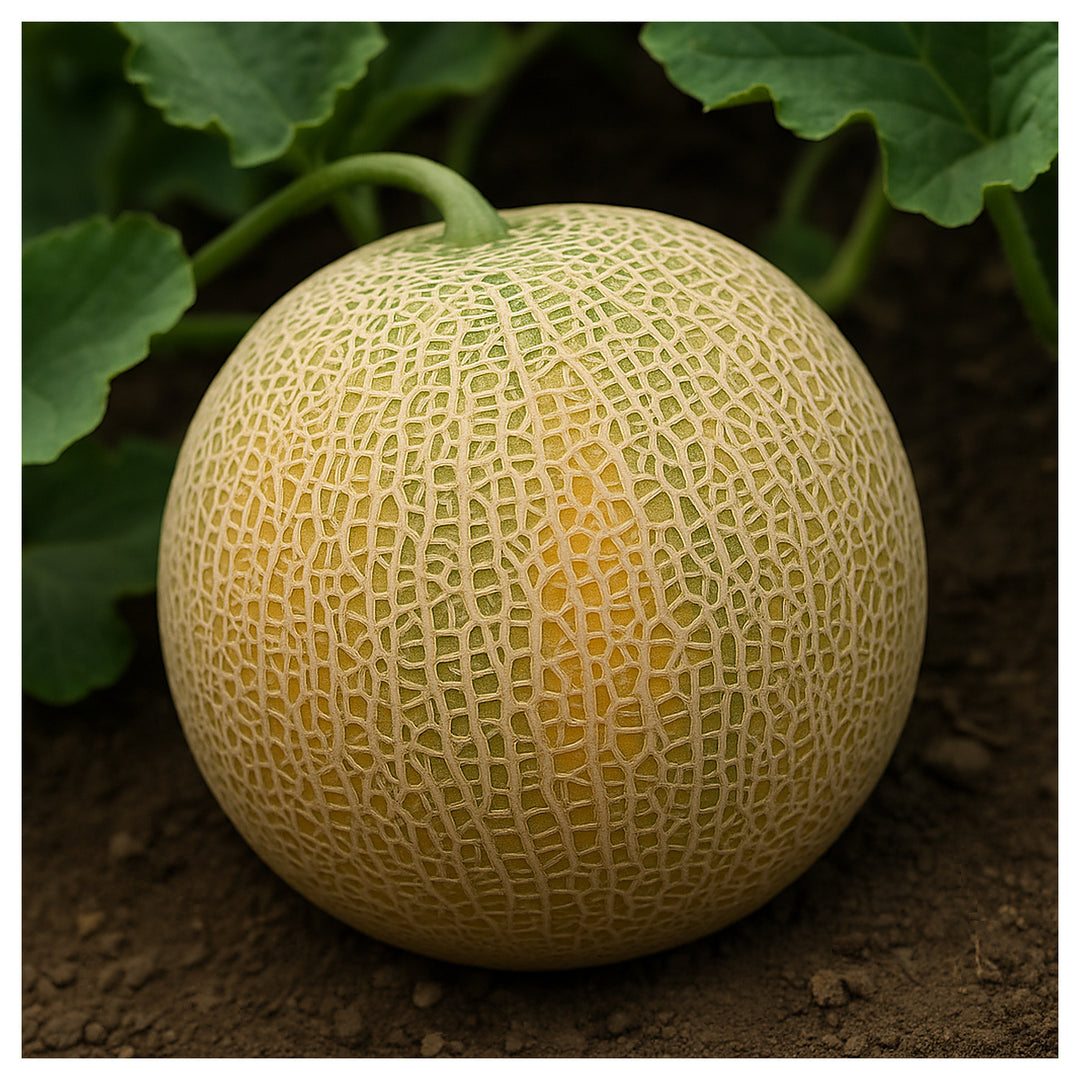 Organic Cantaloupe Melon Seeds – Heirloom Netted Musk Melon, Sweet Orange Flesh, Non-GMO Fruit Seeds for Planting | Neera Seeds product photo [neera-v4-d7eec52b4a53592a97dd]
