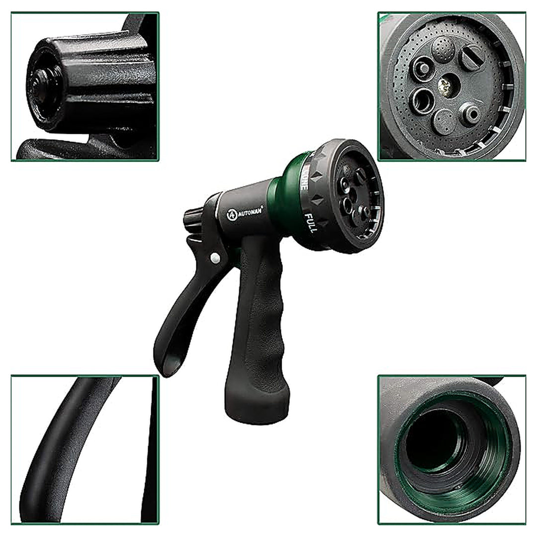 7-Pattern Garden Hose Nozzle, ABS Water Spray Nozzle with Slip-Resistant Design for Plant Watering, Lawn Care, Car  | Neera Seeds product photo [neera-v4-ec29c539225c1e861cd1]