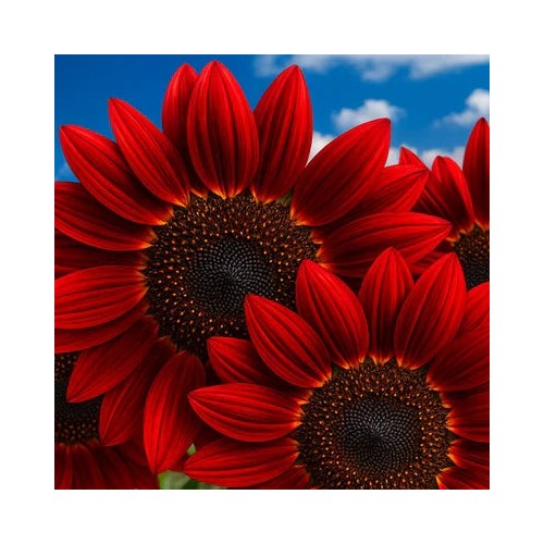 Red Sun Sunflower Rare Maroon Cut Flower Heirloom Non Gmo Flower Seeds Home Garden Planting, [neera-v5-775c09811c9831c4f6b0]
