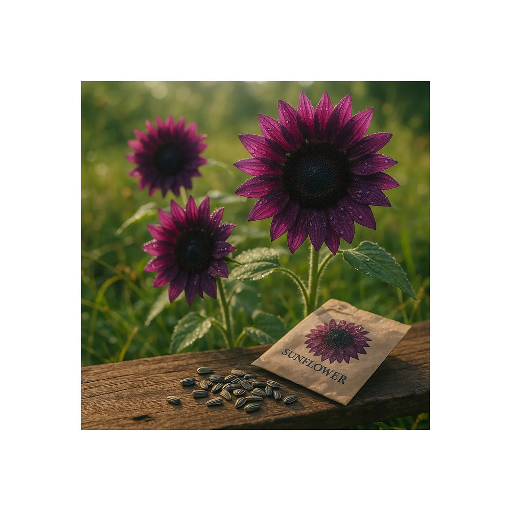 Purple Sunflower For Planting Unique Garden Blooms Easy To Grow Non Gmo Heirloom Flower Seeds for [neera-v5-9665950a4fbbd074c850]