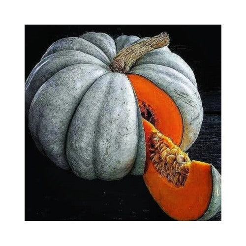 Blue Jarrahdale Pumpkin Planting Jarradale Queensland Cinderella Doll Fresh Heirloom Non Gmo [neera-v5-fb7b8394fcfb06a0dd68]