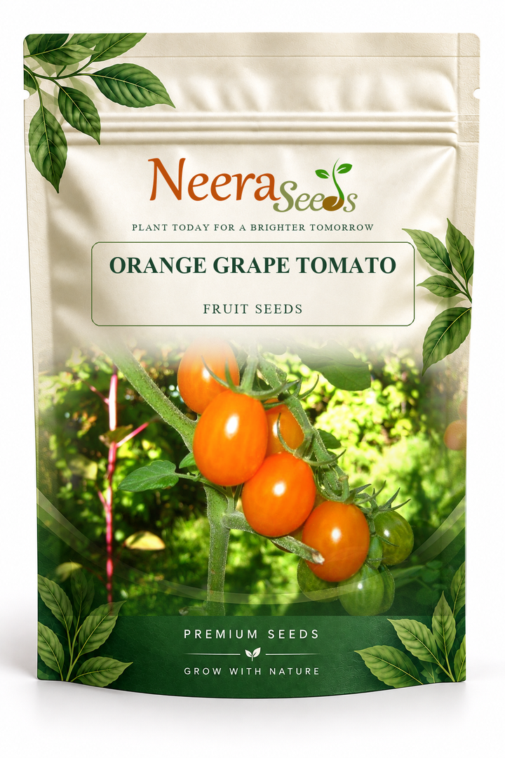 Neera Seeds Packaging Pouch - ORANGE GRAPE TOMATO FRUIT SEEDS