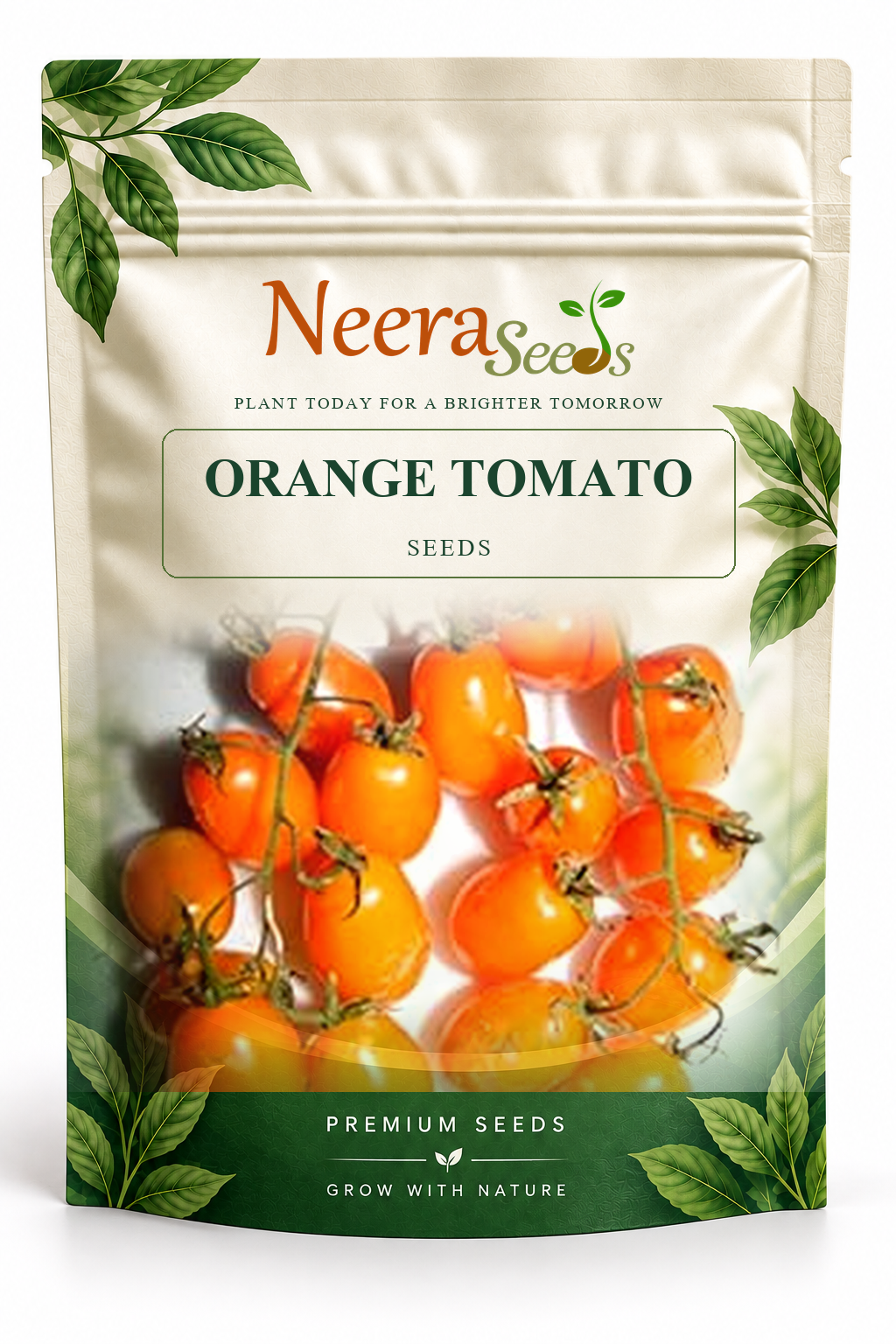 Neera Seeds Packaging Pouch - ORANGE TOMATO SEEDS