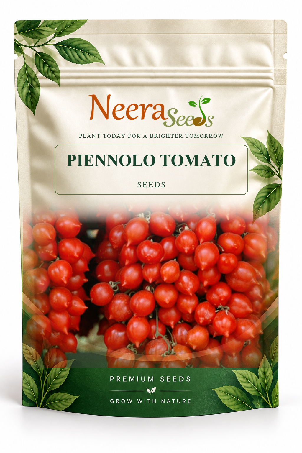 Neera Seeds Packaging Pouch - PIENNOLO TOMATO SEEDS