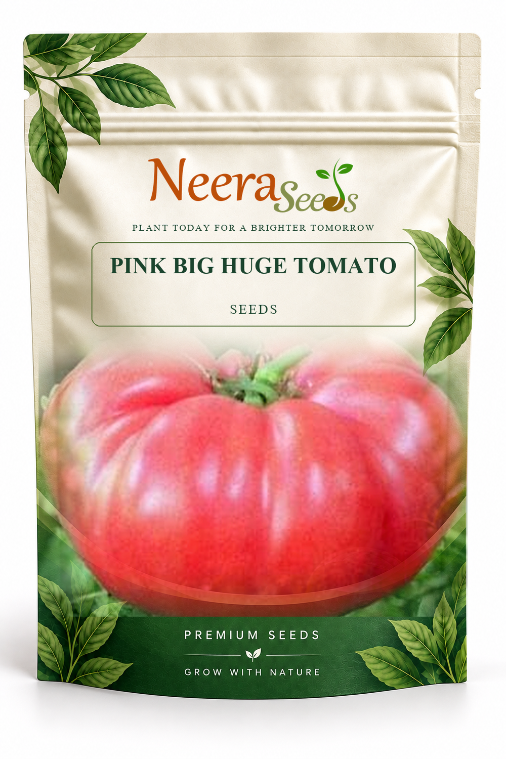 Neera Seeds Packaging Pouch - PINK BIG HUGE TOMATO SEEDS