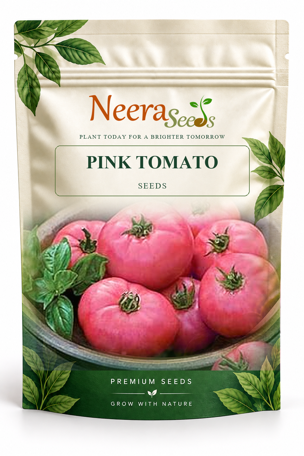 Neera Seeds Packaging Pouch - PINK TOMATO SEEDS