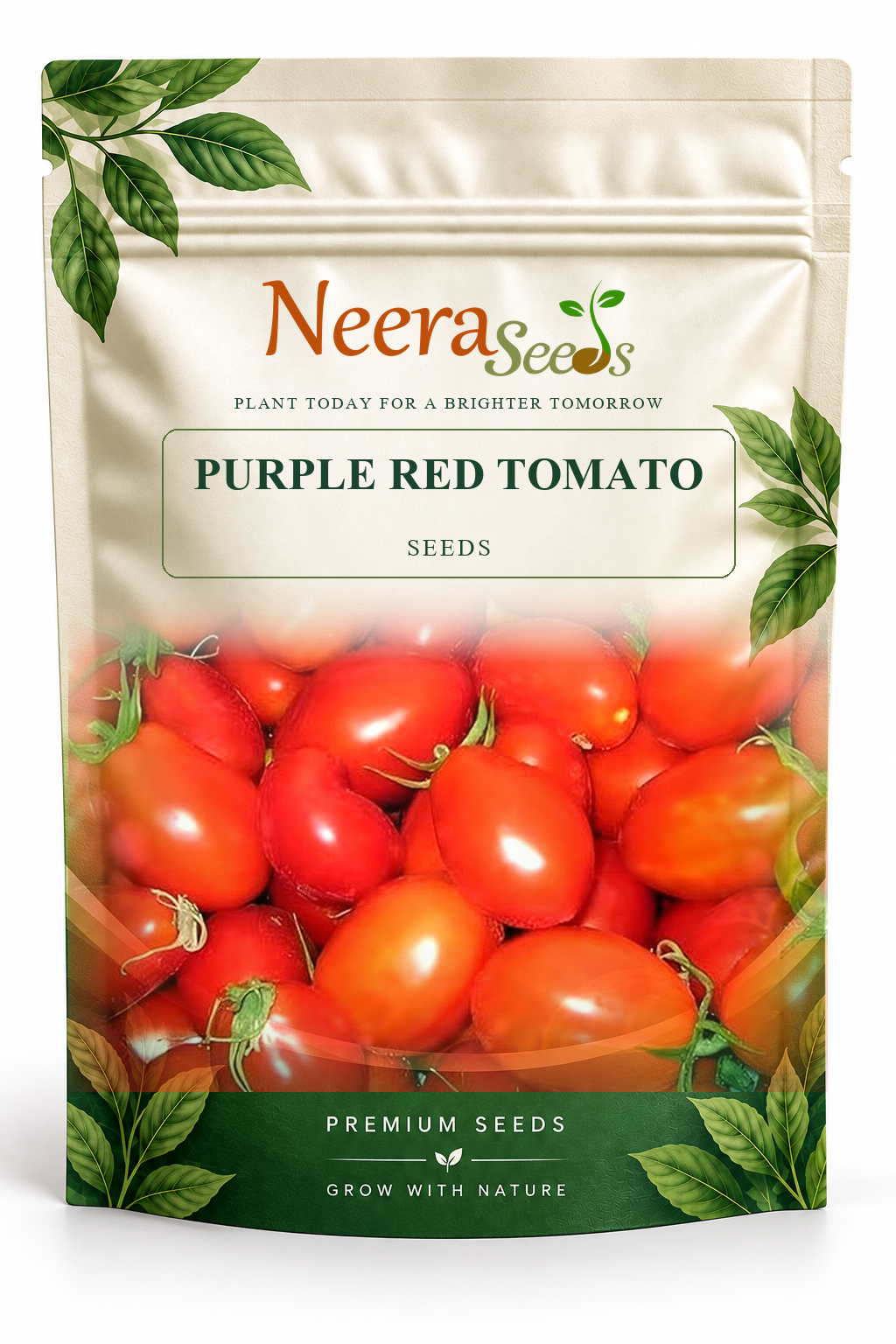 Neera Seeds Packaging Pouch - PURPLE RED TOMATO SEEDS