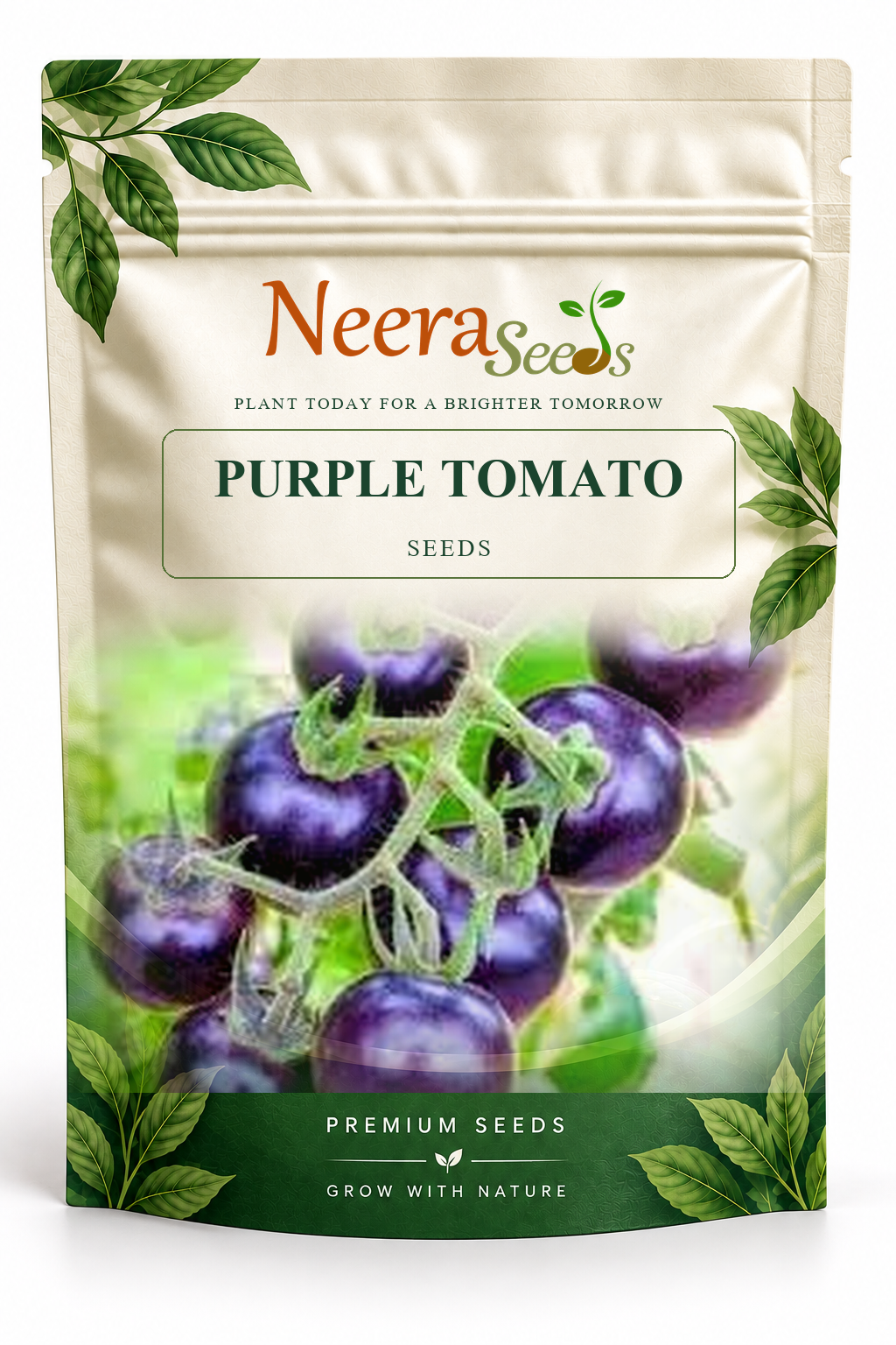 Neera Seeds Packaging Pouch - PURPLE TOMATO SEEDS