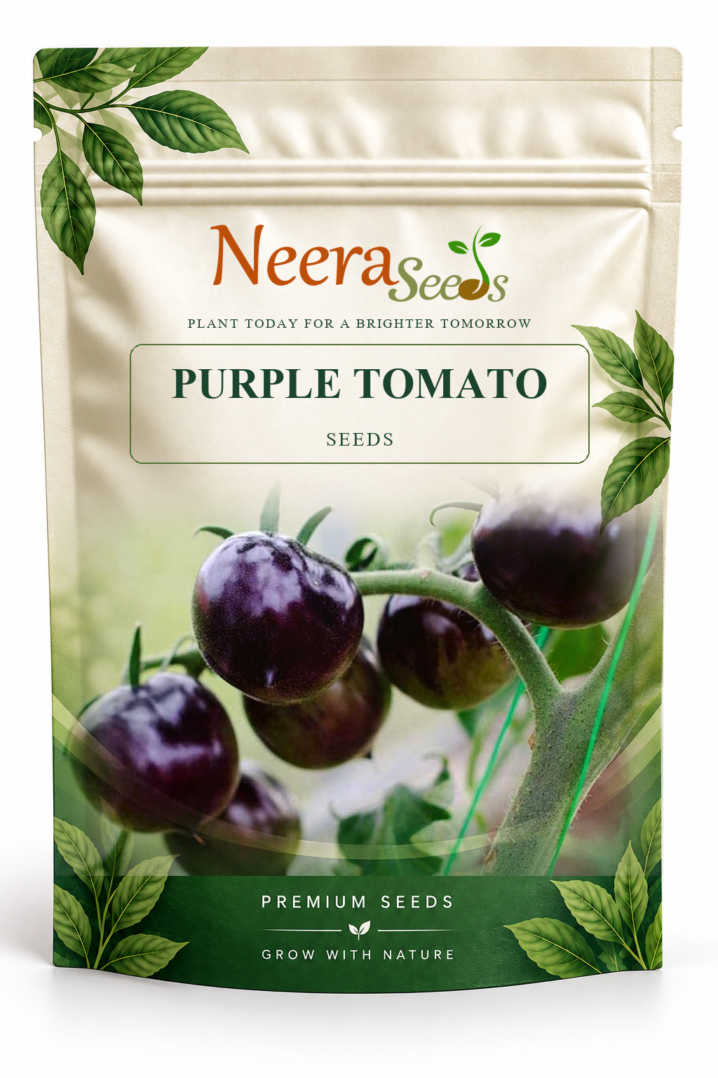 Neera Seeds Packaging Pouch - PURPLE TOMATO SEEDS