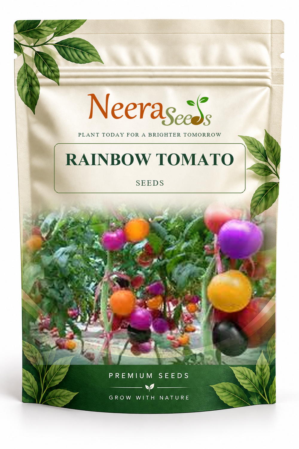 Neera Seeds Packaging Pouch - RAINBOW TOMATO SEEDS
