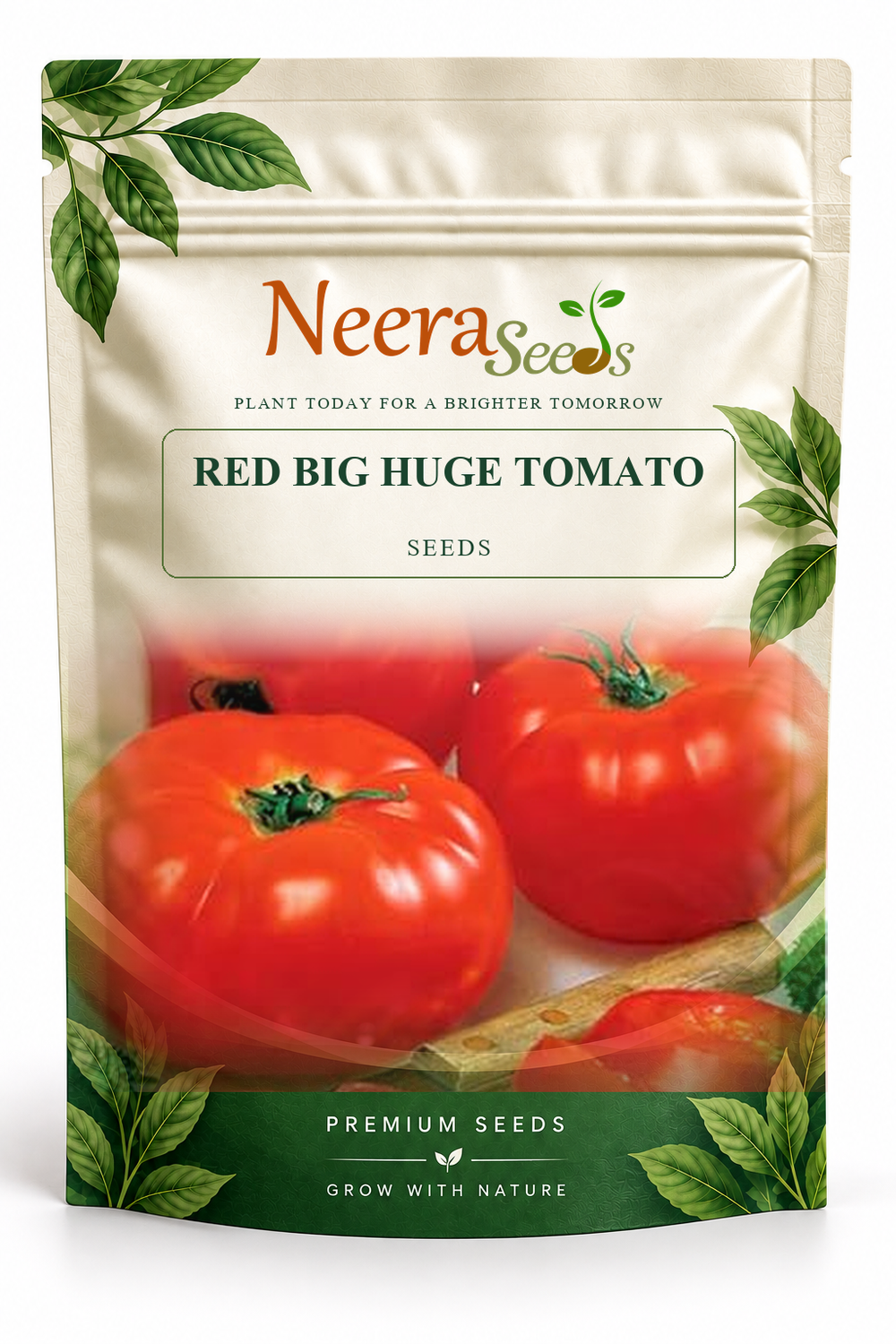 Neera Seeds Packaging Pouch - RED BIG HUGE TOMATO SEEDS