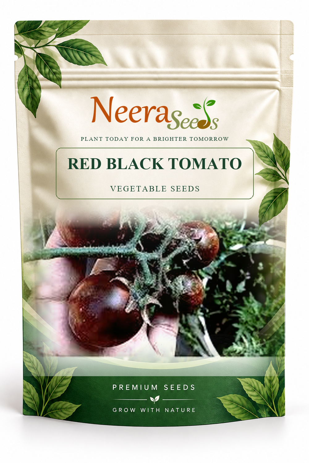 Neera Seeds Packaging Pouch - RED BLACK TOMATO VEGETABLE SEEDS