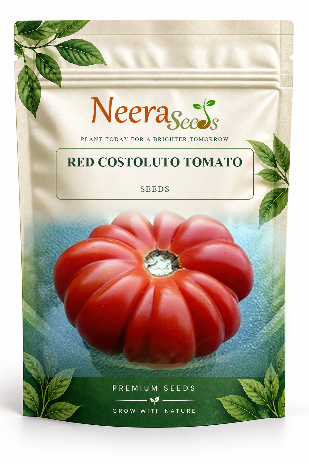Neera Seeds Packaging Pouch - RED COSTOLUTO TOMATO SEEDS