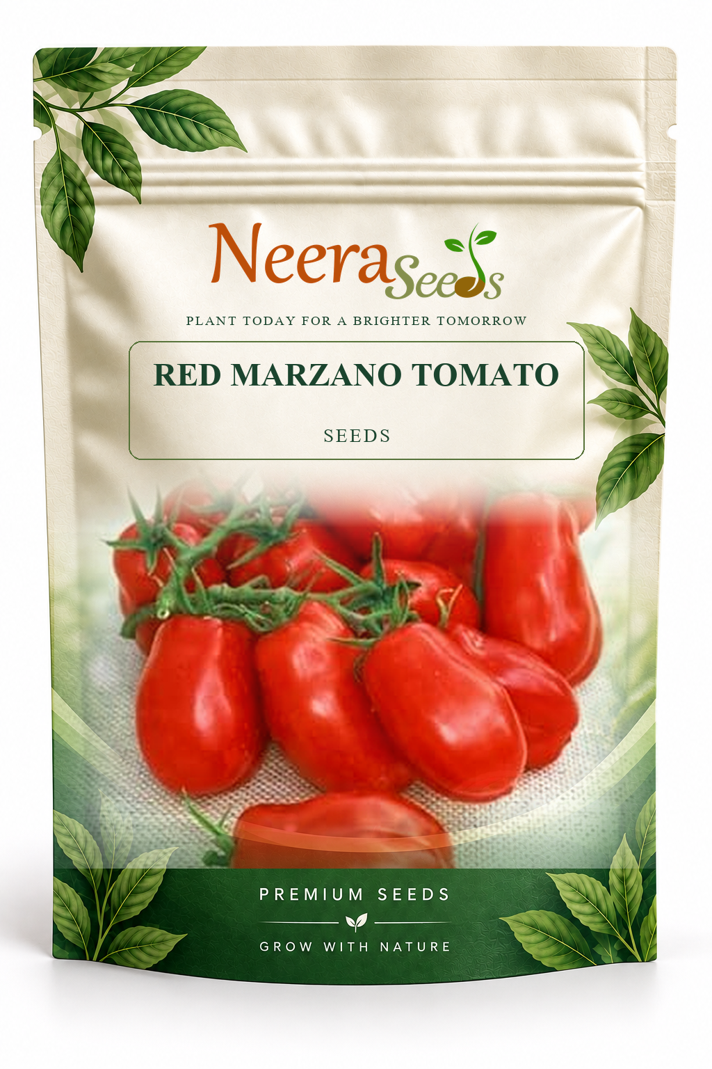 Neera Seeds Packaging Pouch - RED MARZANO TOMATO SEEDS