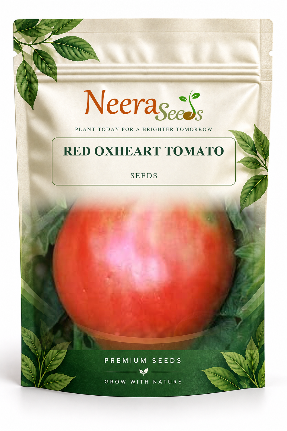 Neera Seeds Packaging Pouch - RED OXHEART TOMATO SEEDS