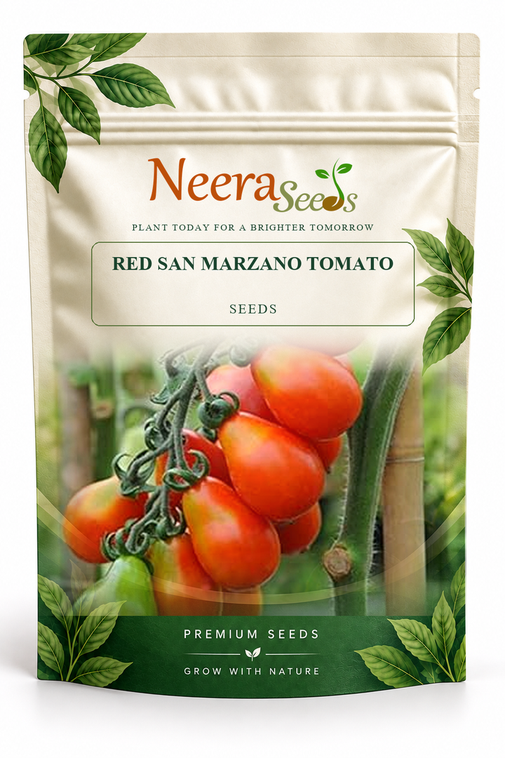Neera Seeds Packaging Pouch - RED SAN MARZANO TOMATO SEEDS