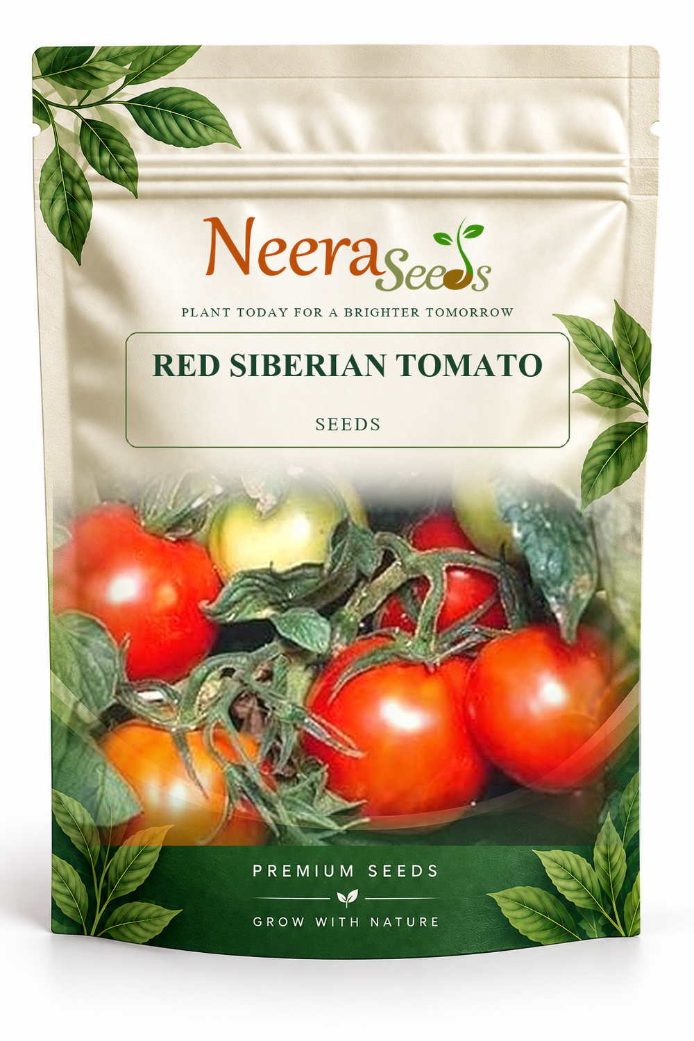 Neera Seeds Packaging Pouch - RED SIBERIAN TOMATO SEEDS