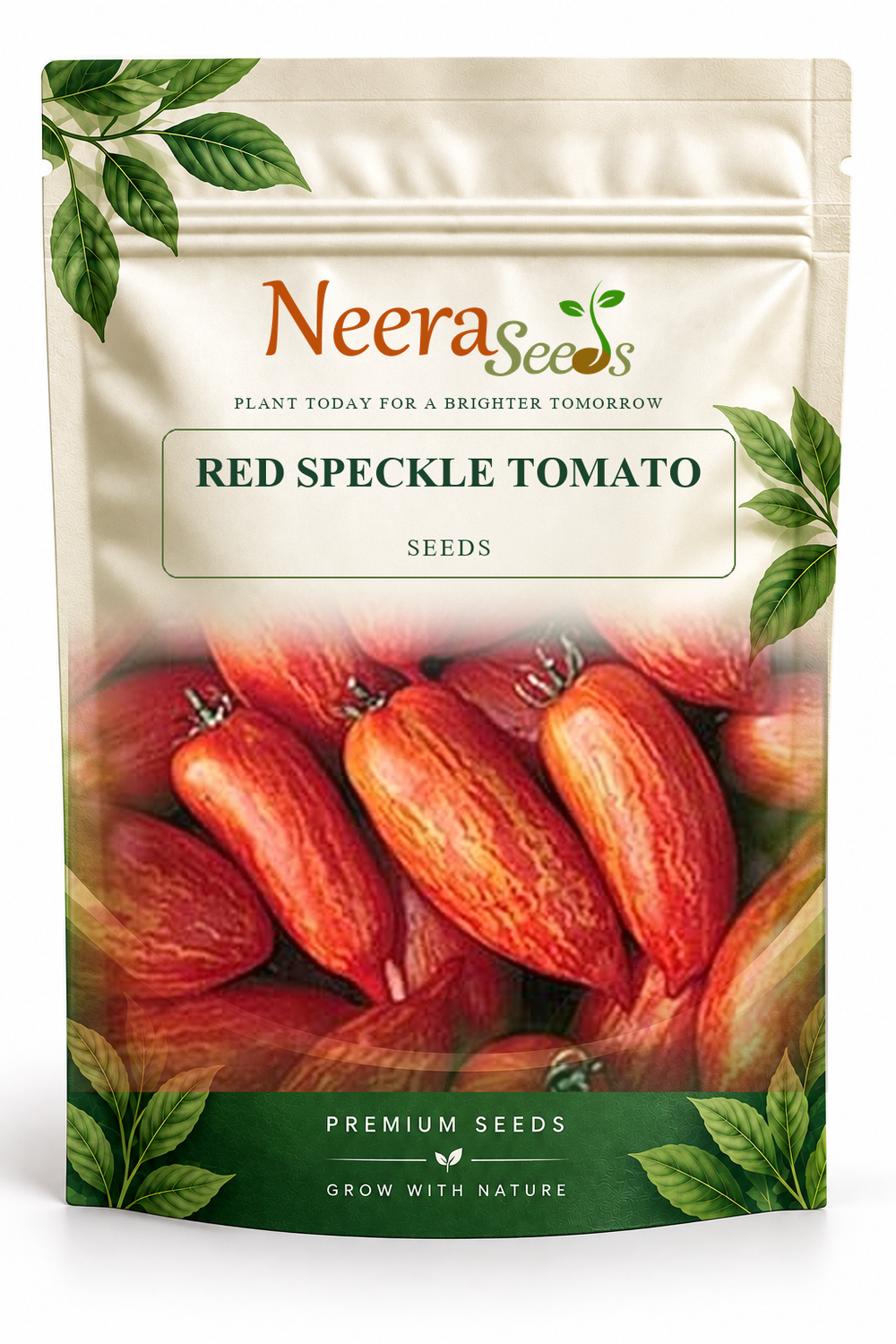 Neera Seeds Packaging Pouch - RED SPECKLE TOMATO SEEDS
