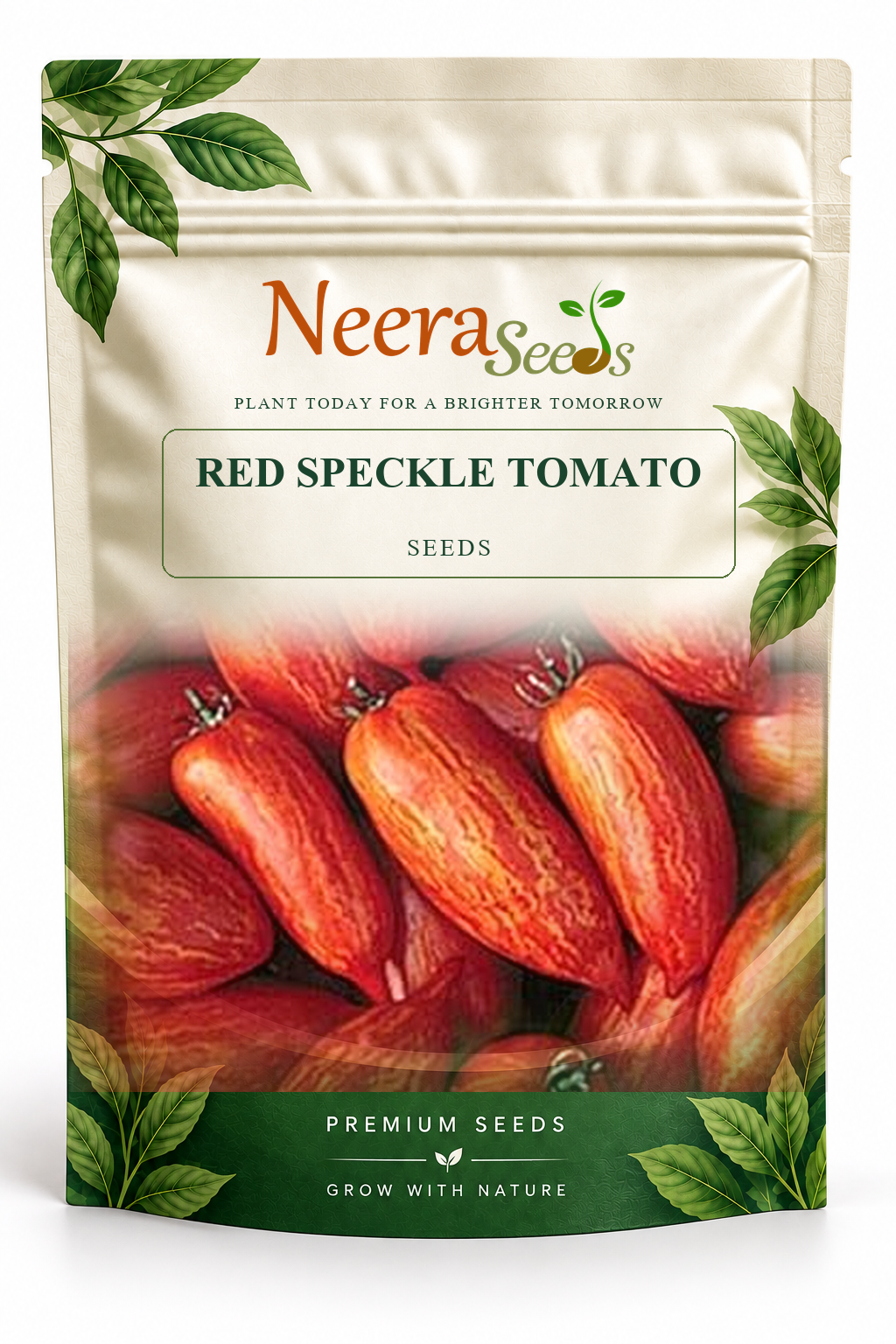 Neera Seeds Packaging Pouch - RED SPECKLE TOMATO SEEDS