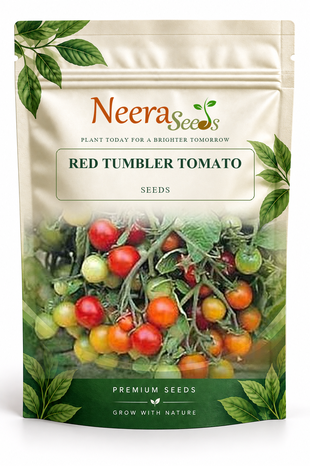 Neera Seeds Packaging Pouch - RED TUMBLER TOMATO SEEDS