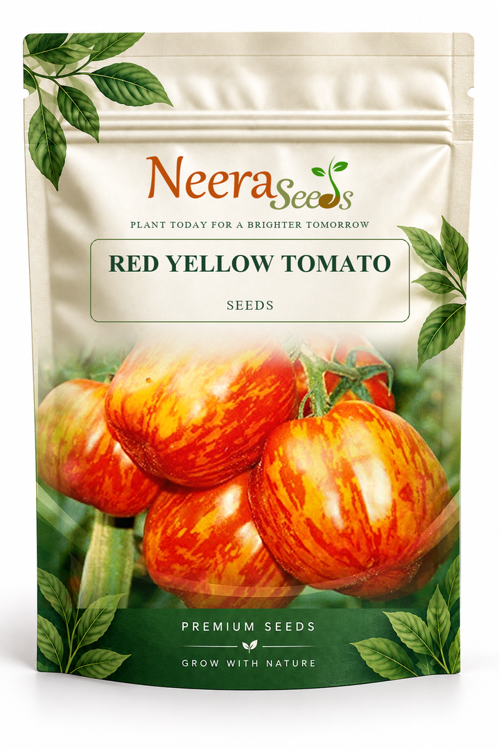 Neera Seeds Packaging Pouch - RED YELLOW TOMATO SEEDS