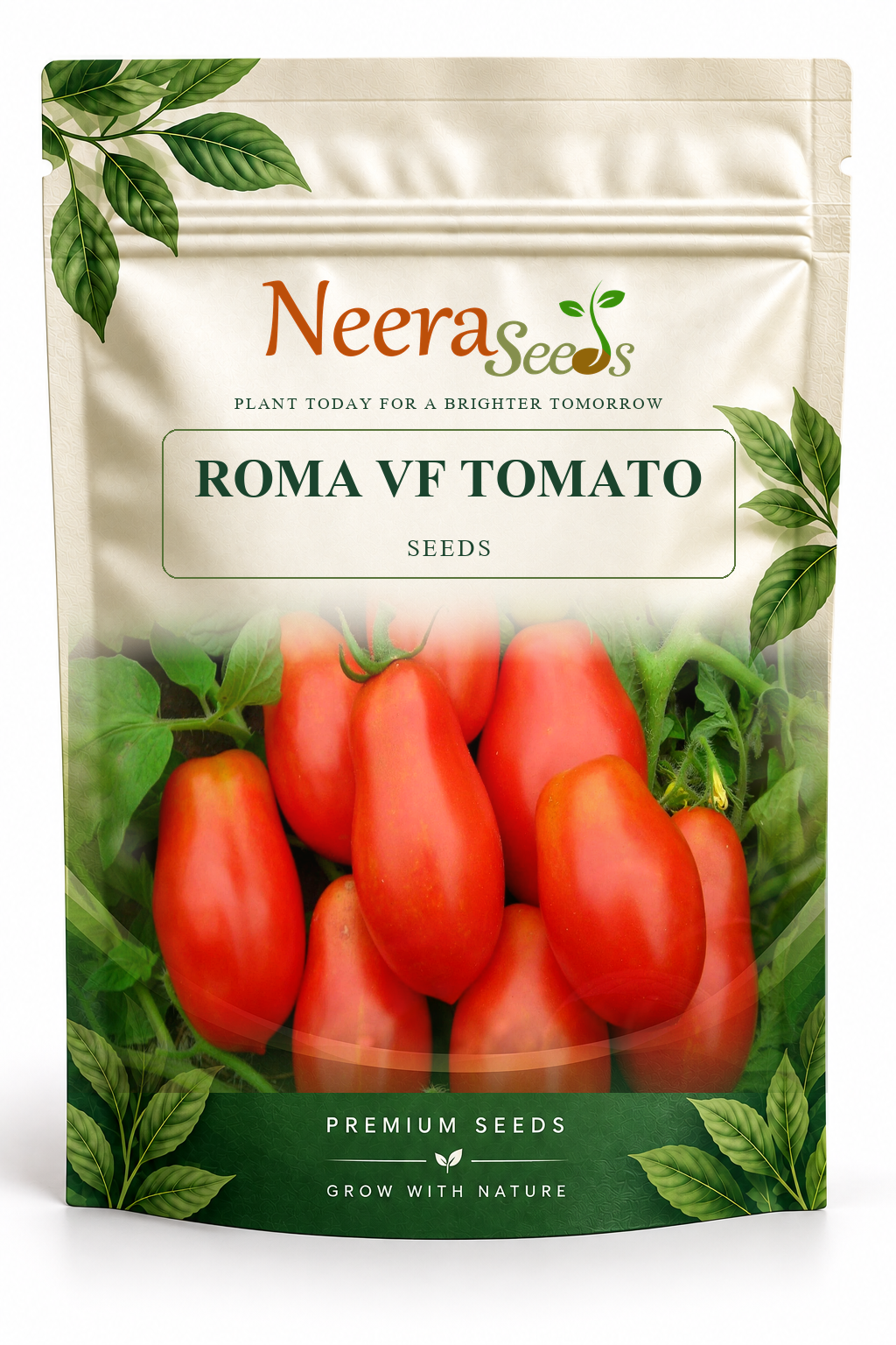 Neera Seeds Packaging Pouch - ROMA VF TOMATO SEEDS