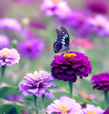 purple zinnia flower seeds