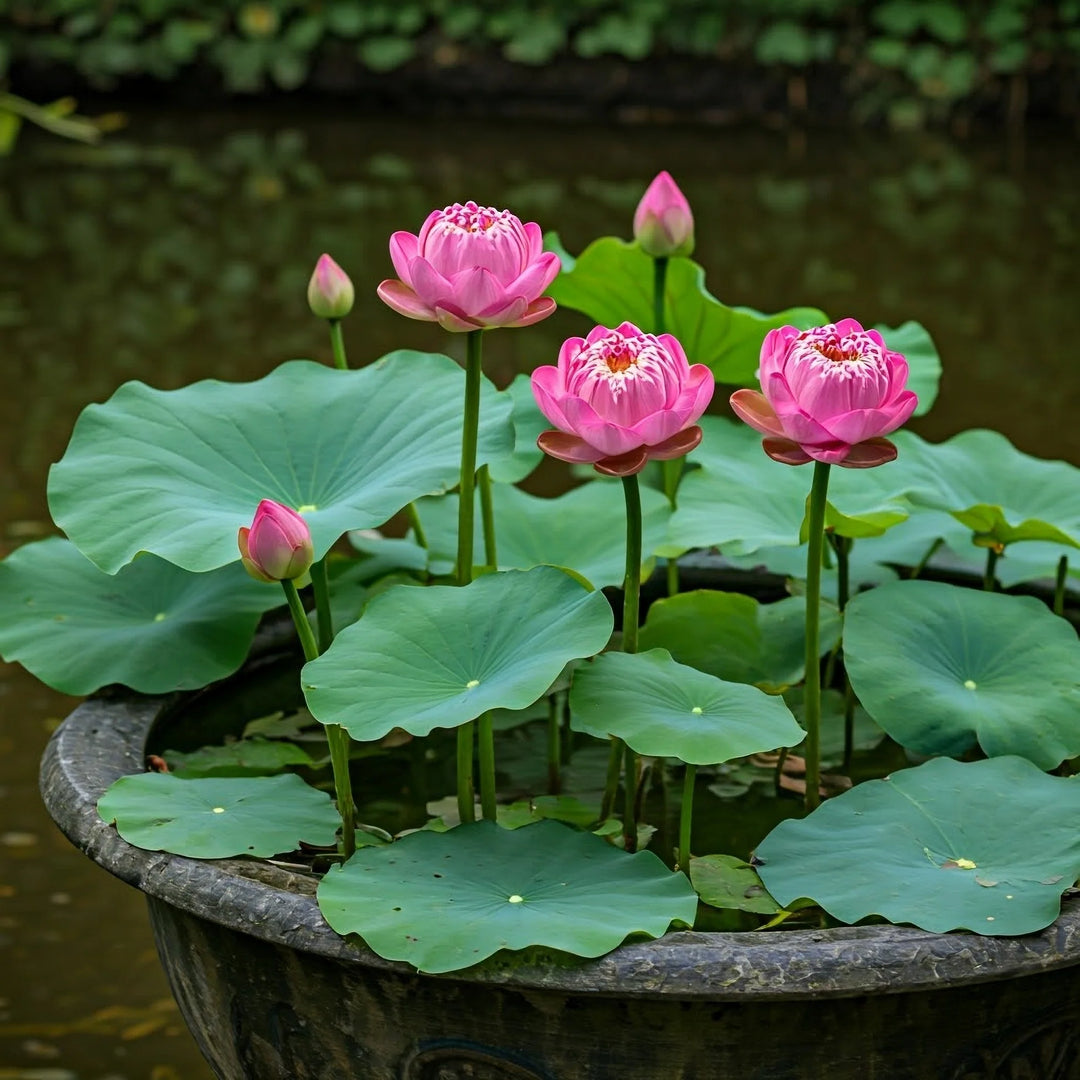 Mixed Pink, Red & Green Lotus Flower Seeds for Planting & Growing