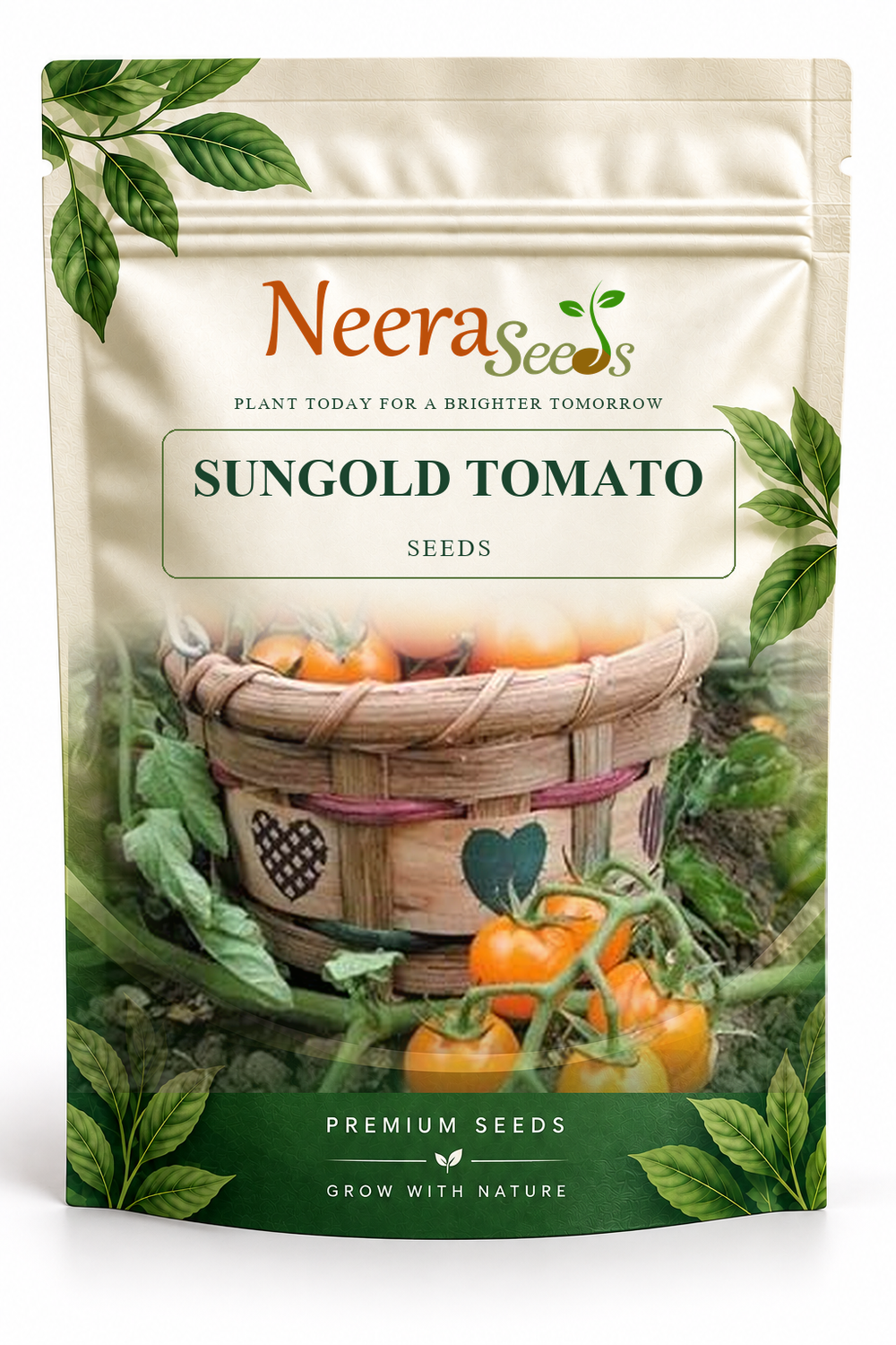 Neera Seeds Packaging Pouch - SUNGOLD TOMATO SEEDS