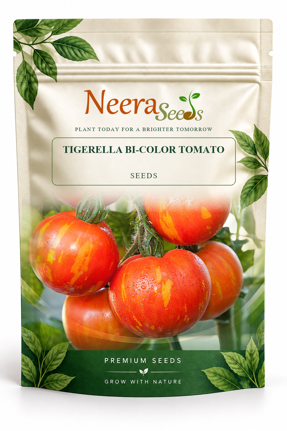 Neera Seeds Packaging Pouch - TIGERELLA BI-COLOR TOMATO SEEDS