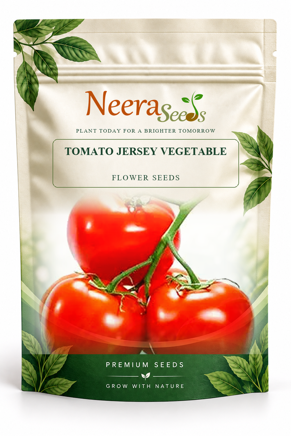 Neera Seeds Packaging Pouch - TOMATO JERSEY VEGETABLE FLOWER SEEDS