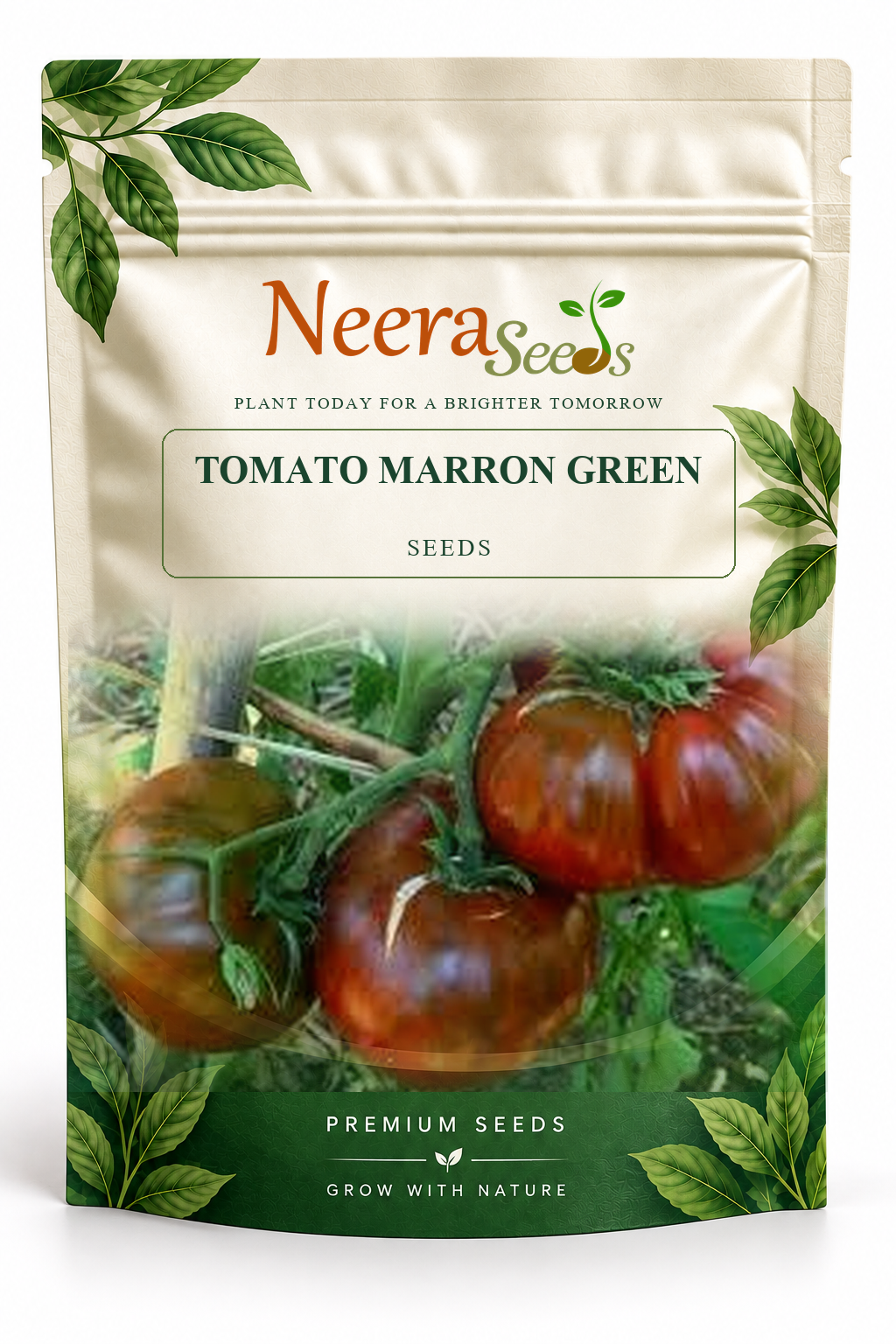Neera Seeds Packaging Pouch - TOMATO MARRON GREEN SEEDS