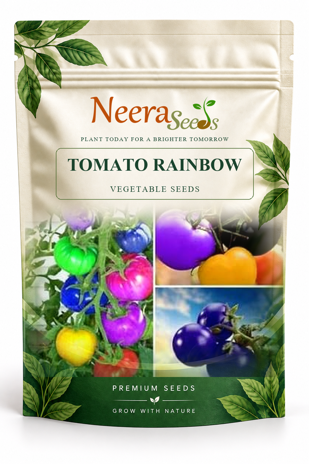 Neera Seeds Packaging Pouch - TOMATO RAINBOW VEGETABLE SEEDS