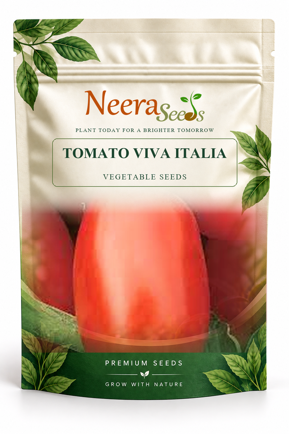 Neera Seeds Packaging Pouch - TOMATO VIVA ITALIA VEGETABLE SEEDS