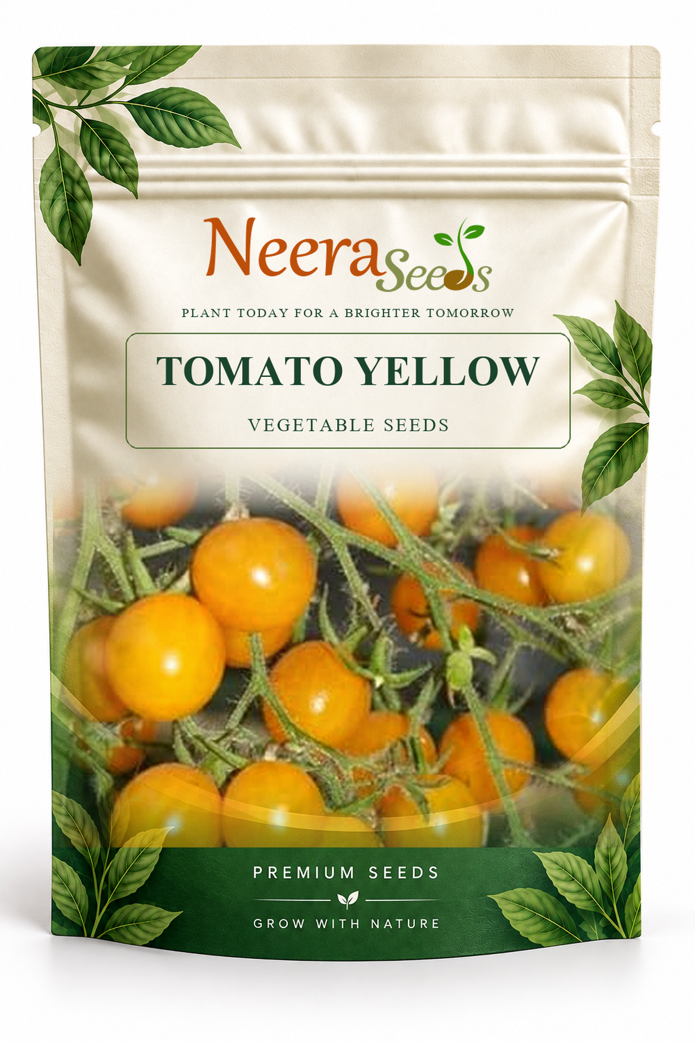 Neera Seeds Packaging Pouch - TOMATO YELLOW VEGETABLE SEEDS