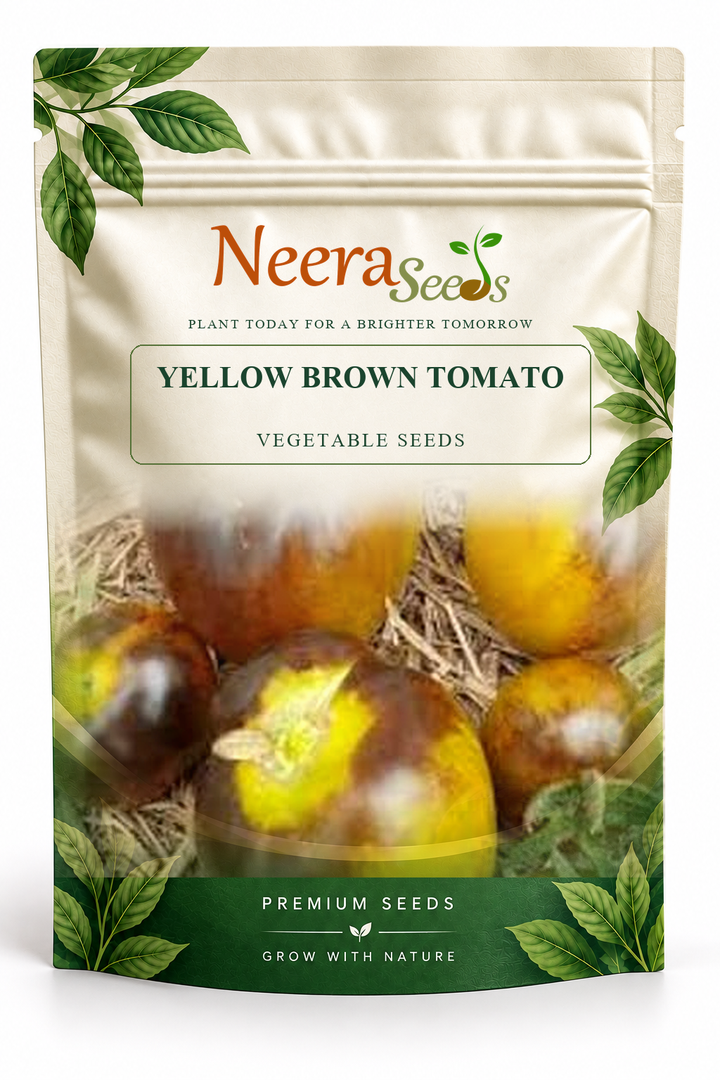 Neera Seeds Packaging Pouch - YELLOW BROWN TOMATO VEGETABLE SEEDS
