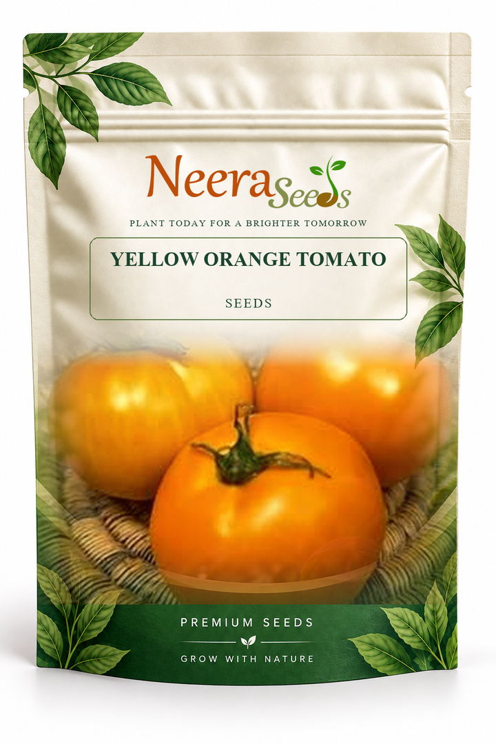 Neera Seeds Packaging Pouch - YELLOW ORANGE TOMATO SEEDS