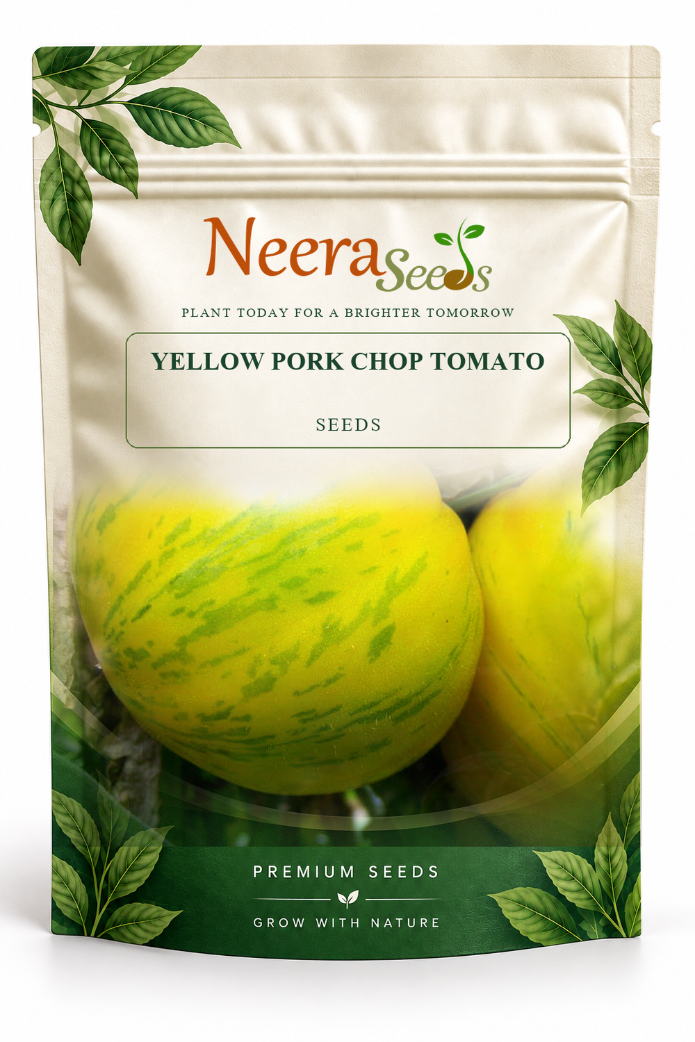 Neera Seeds Packaging Pouch - YELLOW PORK CHOP TOMATO SEEDS