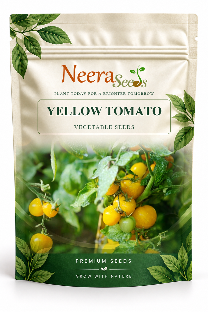 Neera Seeds Packaging Pouch - YELLOW TOMATO VEGETABLE SEEDS